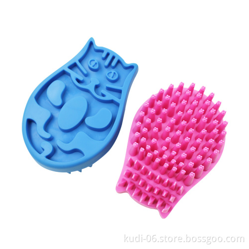 Cute Shape Pet Hair Bathing Massage Brush for Dogs and Cats